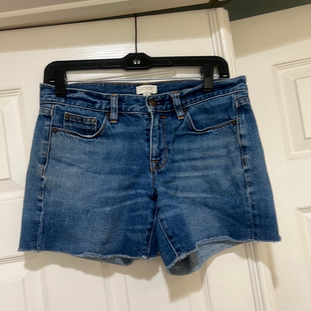 J.Crew‎ Mid-rise Dark Wash denim short Jeans Shorts size 25